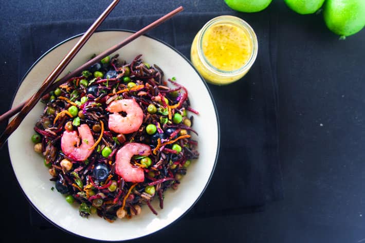 Shrimp Salad with Black Rice
