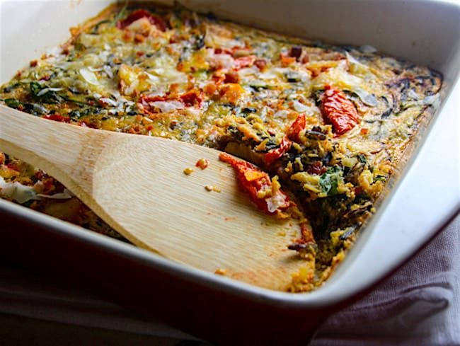 Gluten Free BLT Egg Casserole