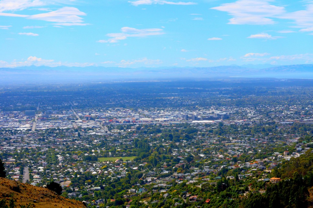 veiw of christchurch from above (New Zealand)