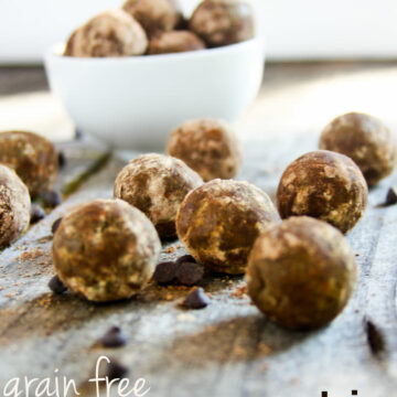 Grain Free Reese's Protein Bites Recipe