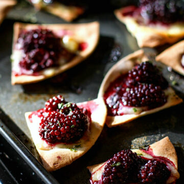 blackberry basil gluten free nachos
