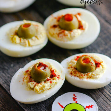 creepy deviled egg eyeballs