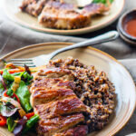 Cherry BBQ Pork Chops with Quinoa.
