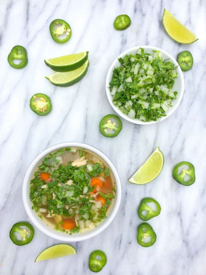 Caldo de Pollo Mexican Chicken Soup (crock pot)