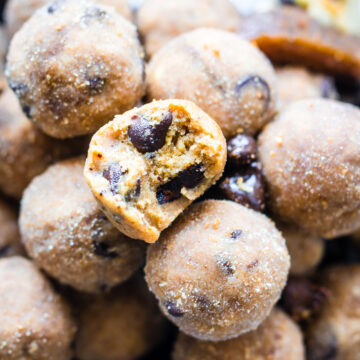 no bake maple chocolate chip toffee bites