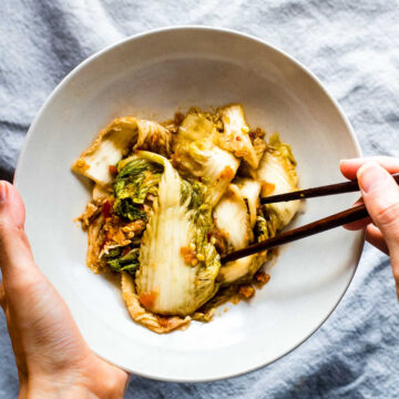 spicy homemade kimchi