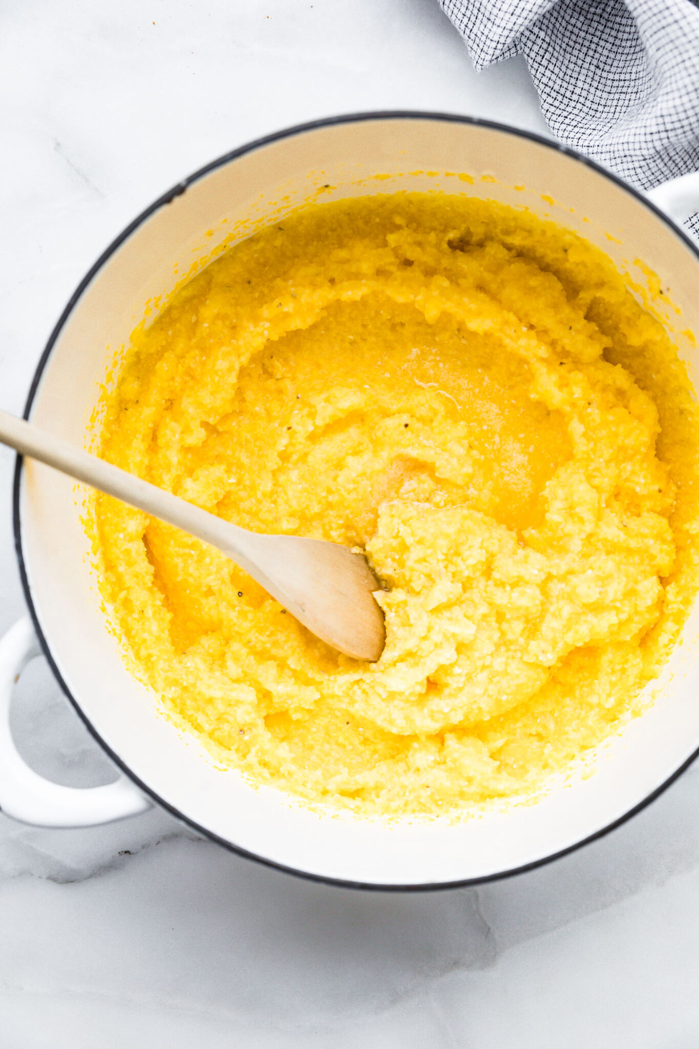 polenta in pot