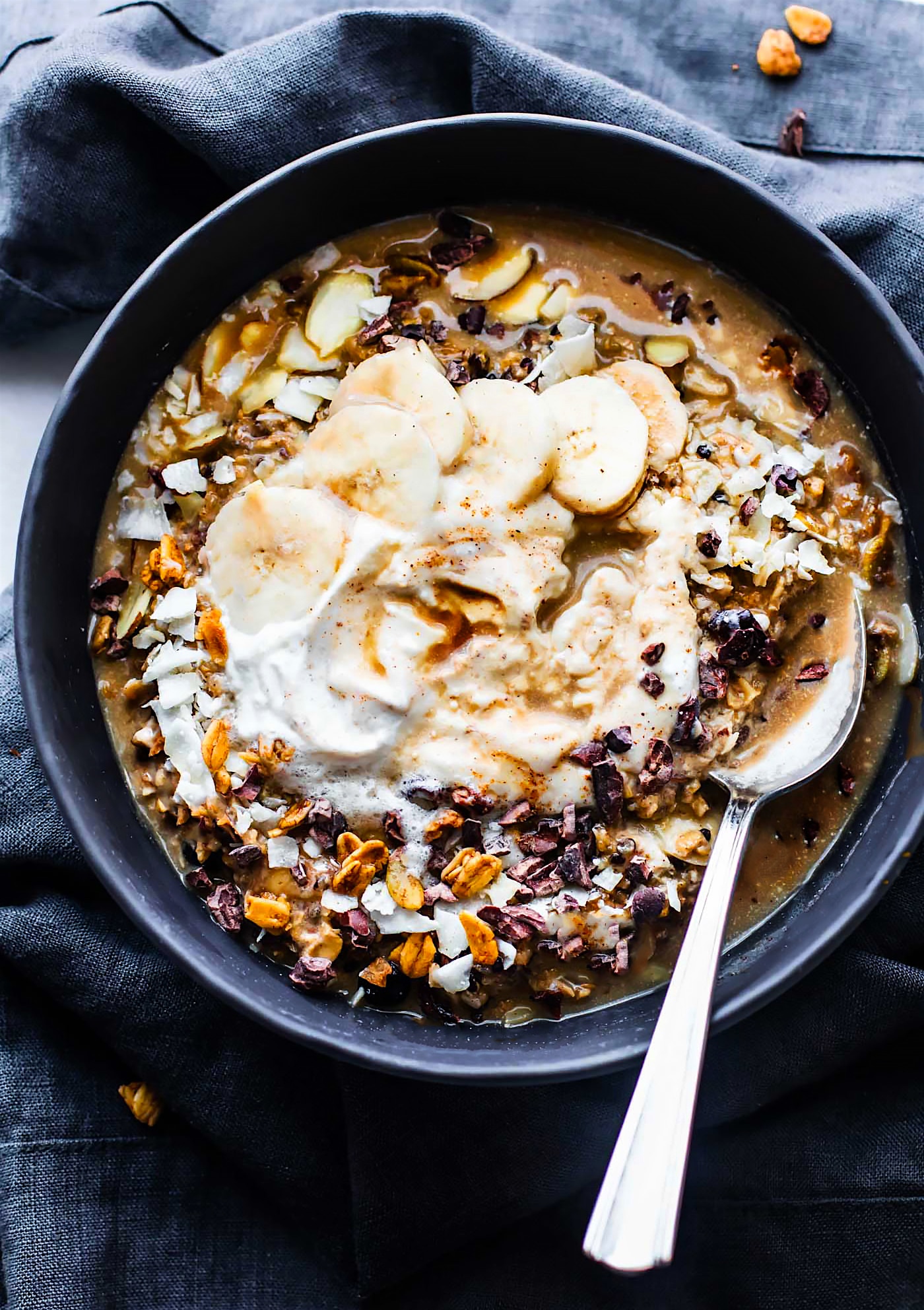 detox breakfast made with gluten free oats and quinoa