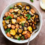 Tumeric Roasted Carrot Chickpea Salad