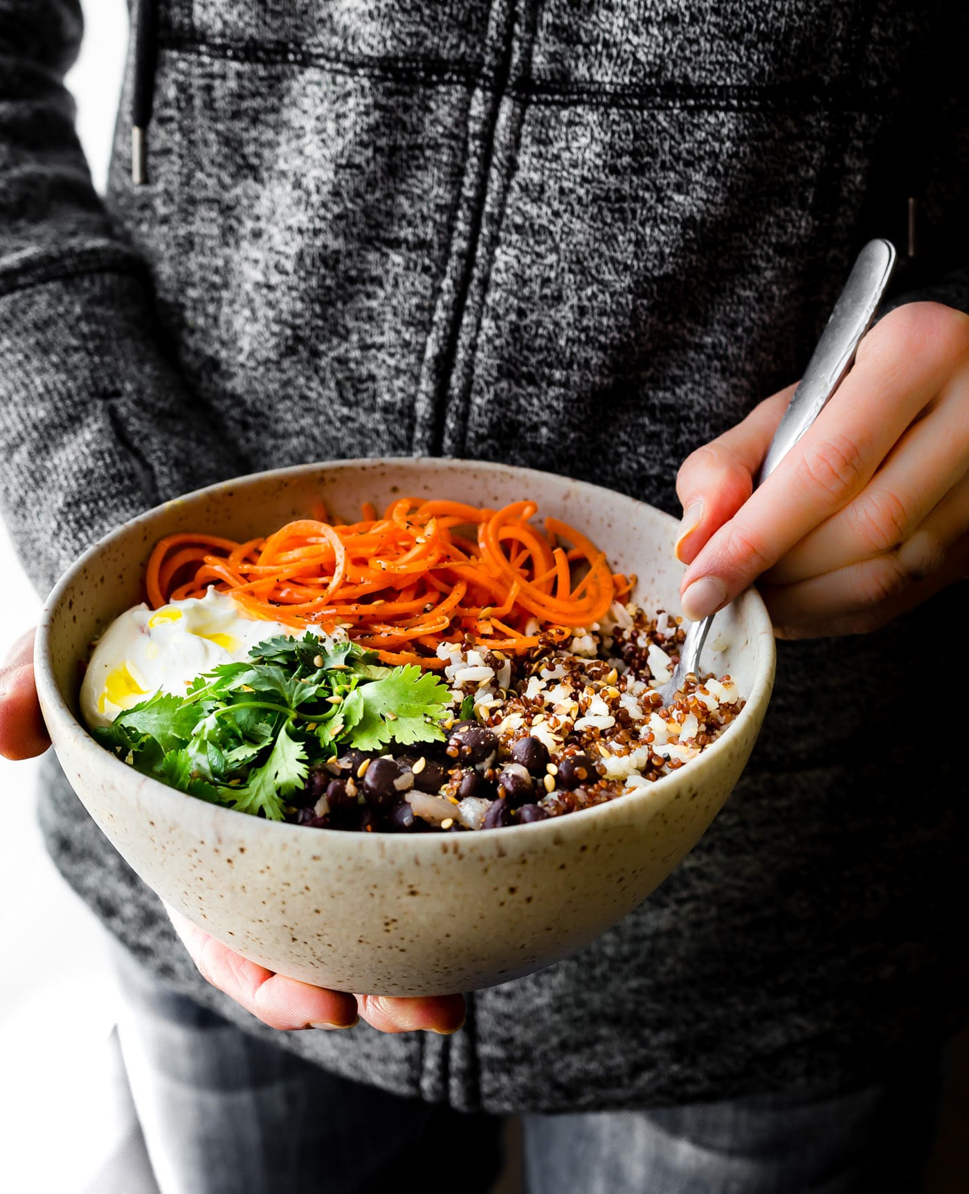 Gluten free Balance Bowls! No matter what you call these plant powered "balance bowls"— Power bowls, buddha bowls, Macro Bowls, Quinoa Bowls, etc. They truly are easy to make! A healthy meal prep bowl packed full of balanced macronutrients, vitamins, minerals, and more!