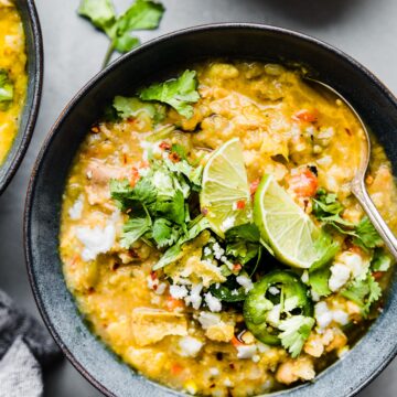 Beanless Tortilla Chicken Verde Chili (instant pot, stove stop)