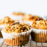 healthy breakfast muffins on cooling rack