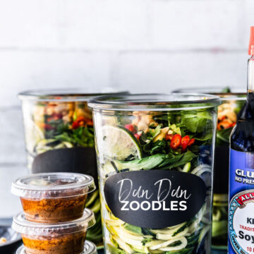 dan dan zoodles in jar with sauce
