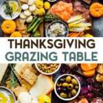 A photo of a Thanksgiving Leftovers Grazing Table with a text overlay for pinterest.
