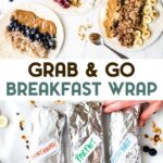 Two photos of Grab-and-Go Breakfast Wraps