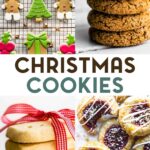 A grid of 4 photos of The Best Gluten-Free Christmas Cookies with a text overlay for pinterest.