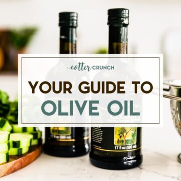 Two bottles of olive oil