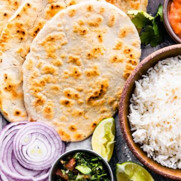 Paleo friendly grain free naan bread